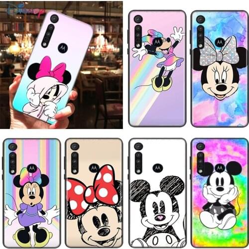 Mickey mouse color For Motorola Edge G Stylus ONE Fusion Marco Hyper G9 G8 E7 E6 Plus PLAY Power Lite Phone Case