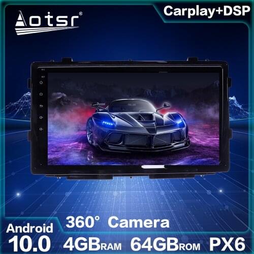 For Toyota RAV4 2020 Android Radio Car GPS Navigation Screen Android 10.0 64GB PX6 Auto Stereo Head Unit Multimedia Player IPS