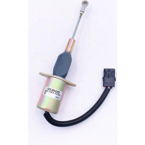 Electric Fuel Stop ShutOff Solenoid RE53560 24V Fit for John Deere 892ELC Excavator
