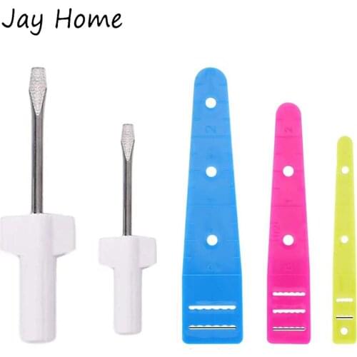 3Pcs Drawstring Threader Tool Set Easy Threader Drawstring Replacement Tools & 2Mini Screwdriver Set Sewing Machine Repair Tools