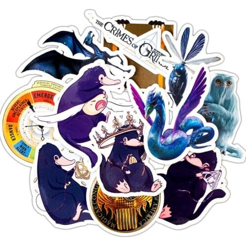 30PCS Fantastic Beasts Graffiti Stickers Waterproof Guitar Bike Motorcycle Phone Laptop Luggage Cartoon Decal Stickers Kid Toy