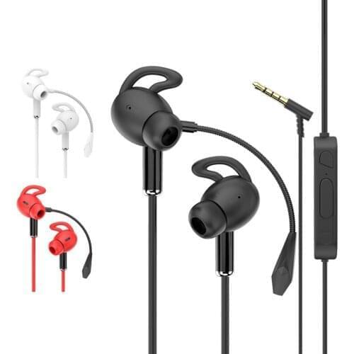 Earphone Game Headset 3.5mm Aux Jack in Ear Earbuds Noise Cancelling Earphones with Mic