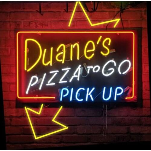 Neon Signs Pizza to go Pick Up Impact Lamp Neon Bulb Resistor Handcraft Attract Restaurant light design Personalized Iconic Sign