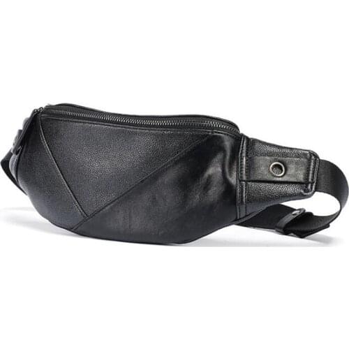 2021 New fashion mens chest bags PU Leather Casual Crossbody Bags male breast bag shoulder Pack luxury design Waist bags