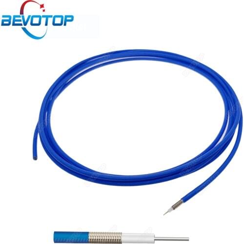 Blue RG405 Cable 086 Semi-Flexible High Frequency Test Cable 50ohm RF Coaxial Cable Pigtail Jumper Blue/Red/Silver 1M 3M 5M 10M