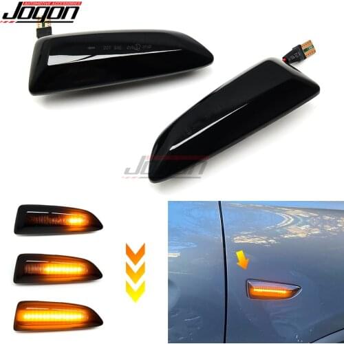 For Opel For Vauxhall Astra J K Crossland X Grandland Insignia B Zafira C LED Dynamic Turn Signal Light Side Fender Marker Lamp