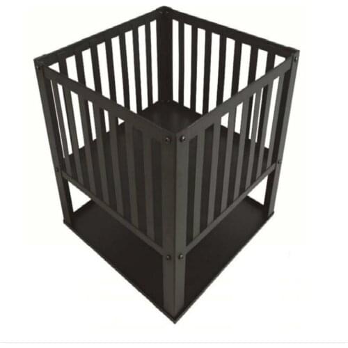 Garden Backyard Firepit Brazier Patio BBQ Fire Pit Rectangle Outdoor Fireplace Wrought iron