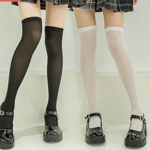 Shengrenmei Knee High Stockings for Women Lingerie Maiden Girls Over Knee Sexy Stockings Cosplay Costumes Soft Slim Hosiery