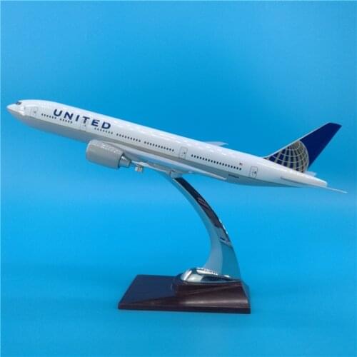 1:200 Scale 32CM Boeing B777 USA American UNITED Airlines Airways Airplane Model Toys Aircraft Airliner Plane Gifts for Kids