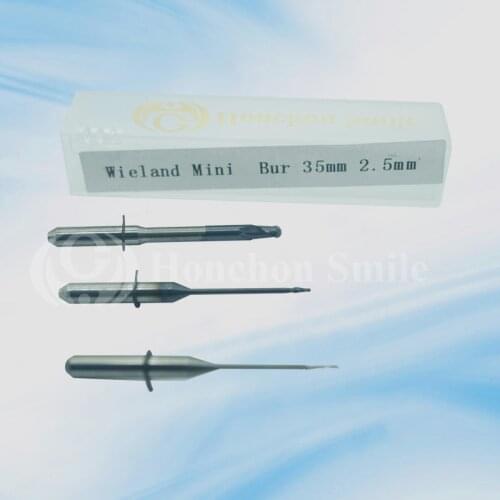 10 pcs Wieland mini 35mm shaft 3mm Dental zirconia burs/100% compatible with Wieland CADCAM machine /2018 high quality