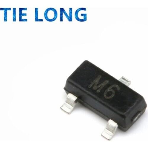 100PCS/BAG S9015 SOT-23 M6 PNP,Vceo=-45V,Ic=-0.1A