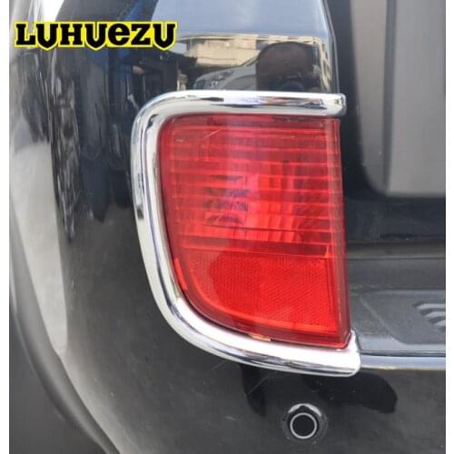 2PCS Chrome Rear Tail Fog Lamp Cover Styling Trims For Toyota Land Cruiser 200 FJ200 LC200 Accessories 2008-2015