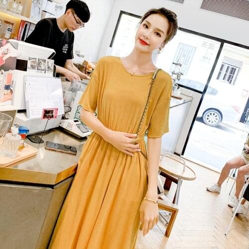 2019 Party Beach Sundress Spaghetti Long Plus Size Summer Dress bright yellow