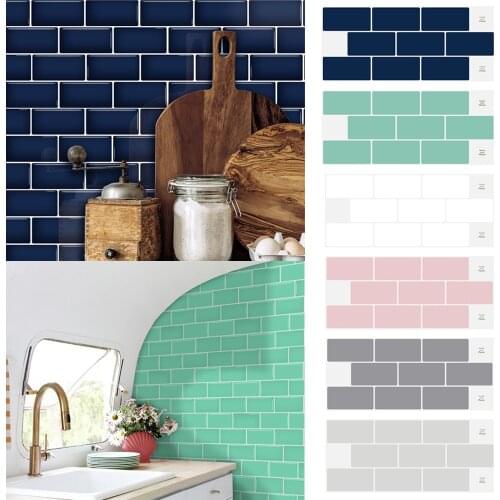 1PCS 30*13cm 3D Peel and Stick Tile Stickers Kitchen Wall Tile Bathroom Mosaic Self Adhesive Backsplash Decor