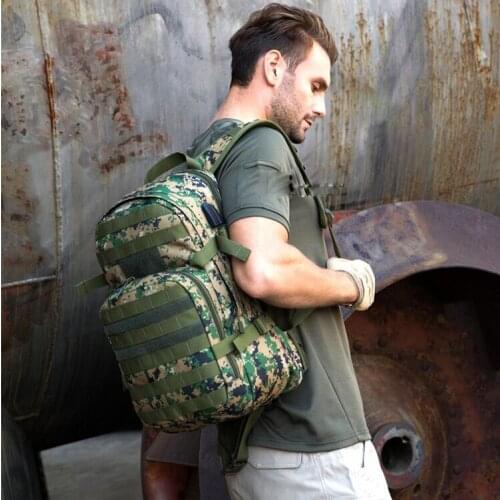 25L Army Tactical Backpack Military Hiking Bicycle Backpacks Go Outing Sports Cycling Climbing Camping Water Bag 2.5L