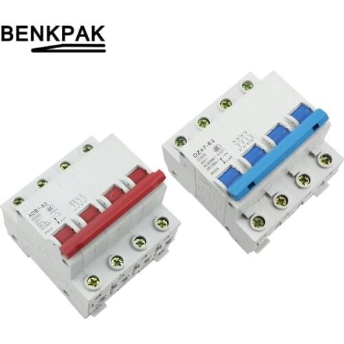 DZ47-63 4P 16A 20A 25A 32A 40A 50A 63A Leakage Protection circuit breaker Residual Current Circuit Breaker Air Switch