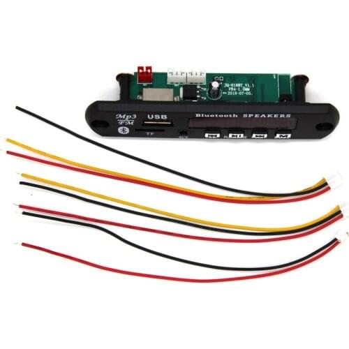 Car USB Bluetooth-compatibHands-free MP3 Player Integrated MP3 Decoder Board Module with Remote Control USB FM Aux Radio for Car