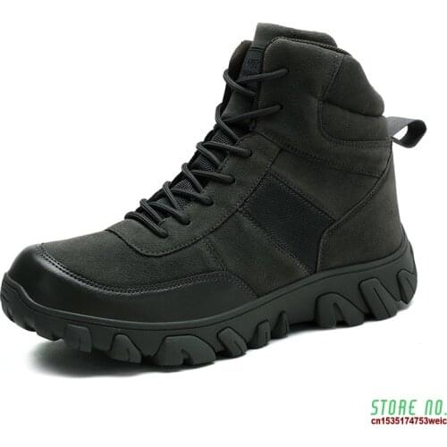 Big Size Men Desert Military Tactical Boots Male Outdoor Waterproof Hiking Shoes Sneakers Anti-skid Wearable Sports Combat Boots