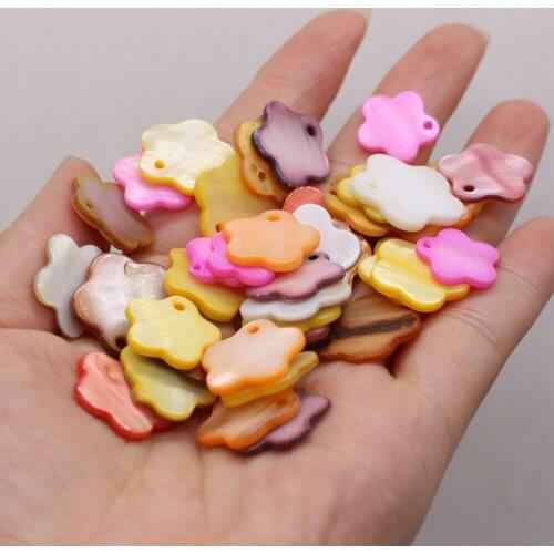 Natural Pearl Shell Beads Loose Colorful Shell Bead for Fashion Jewelry Making Diy Necklace Earrring Gifts Accessories 15mm