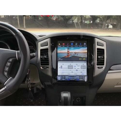 Tesla style Car Multimedia player Android 8.1 For MITSUBISHI PAJERO V97 V93 Shogun Montero car gps radio audio stereo big screen