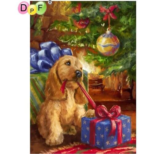DPF diamond painting cross stitch needlework DIY dog gifts 5D diamond mosaic kit square gift decor diamond embroidery crafts