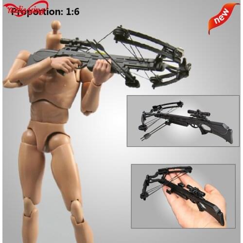 17CM ZYTOYS 1/6th SoldierAction Figurine Accessories Plastic Mini Crossbow Model 8PCS Arrows Toy Gift арбалет Fit 12"Collectible