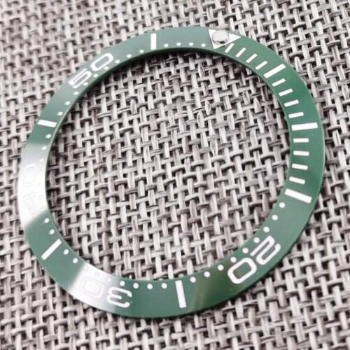 39.9mm Blue/Green/Black Watch Ceramic Bezel Insert Fit 43mm Automatic Watch