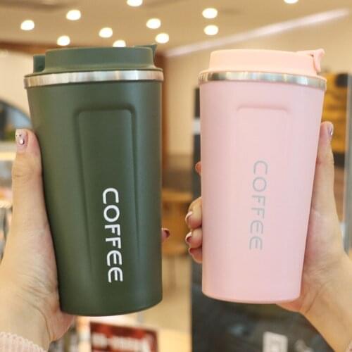 380/510ml Double Wall Stainless Steel Coffee Mug Portable Vacuum Flasks Car Thermos Mug Travel Water Tea Cup Drinkware Gifts