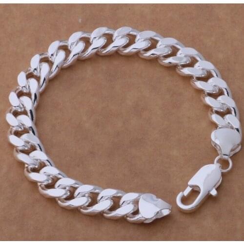 Beautiful fashion 925 sterling silver charm Bracelet Gorgeous jewelry smooth Shrimp buckle /bepajvwa crbaliia AH238