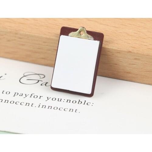 1/12 Dollhouse Miniature Accessories Mini Writing Board Clip Simulation File Folder Stationery Board Toys for Doll House Decor