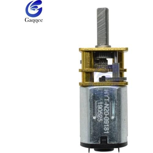 DC 100RPM 3V 6V 12V Mini Micro Reduction Gear Motor with Gearwheel Low Speed Motor For Household Appliances GA12-N20