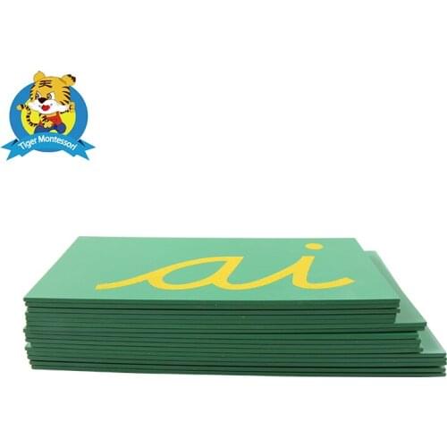 Wholesale professional montessori material wooden educational toy Lower Case Double Sandpaper Letters