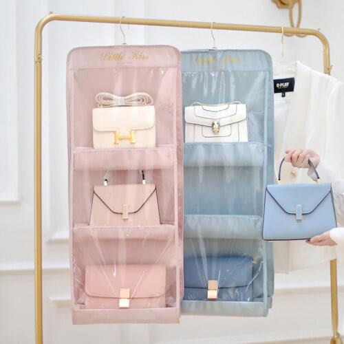 6/8 Pockets Handbag Organizer De Bolsos De Armario Three-Dimensional Storage Hanging Bag Handbag Organizer For Closet