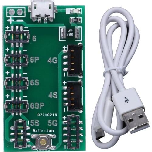 Phone Supply Charger Board Battery Charging Activation Plate Panel for iPhone 4-6P with USB Cable