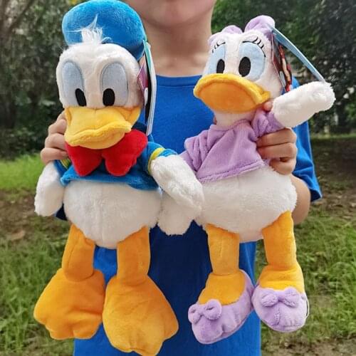 30cm Donald Duck and Daisy Plush Hot Toys Animal Stuffed Toy PP Cotton Dolls Birthday Christmas New Year Presents for Kids