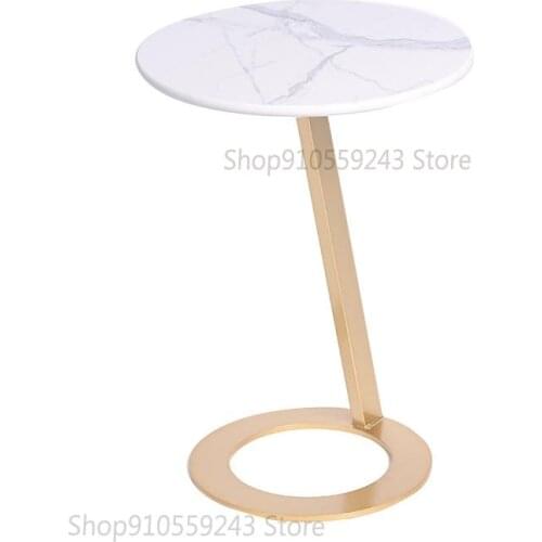 Bedside Table Side Table Nordic Marble Coffee Table Simple Living Room Light Luxury Small Round Table Bedroom Sofa Side Table