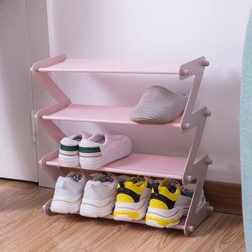 Simple ABS Assembled Shoe Rack Save Space Slippers High Heels Home Dormitory Multi-Layer Storage