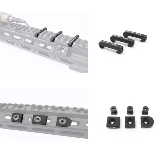 Tactical Metal Rail Cover M-LOK System Cable Management PEQ15 DBAL A2 Flashlight Tail Picatinny Rail Cover Hunting Accessories