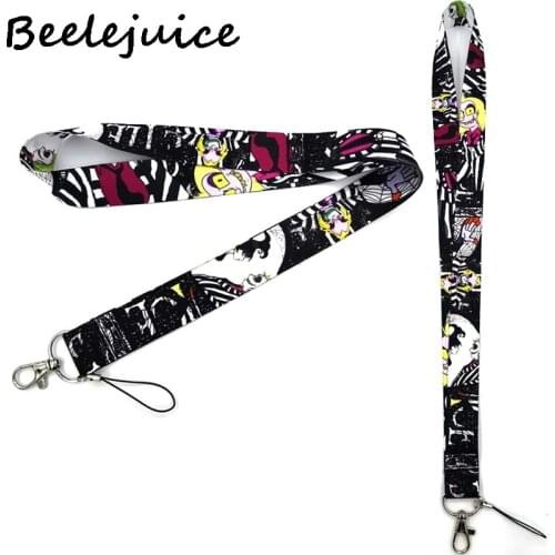 Tim Burton movie Neck Strap Lanyard keychain Mobile Phone Strap ID Badge Holder Rope Key Chain Keyrings cosplay Accessory Gift