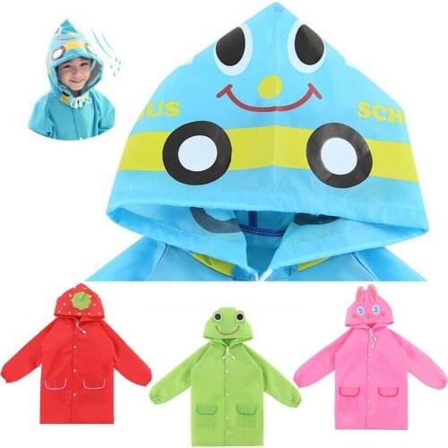 1PC Cartoon Animal Style Waterproof Kids Raincoat For Children Rain Coat Rainwear/Rainsuit Student Poncho