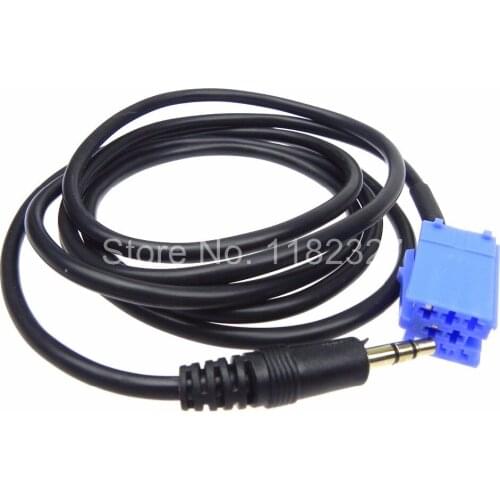 1pcs High Quality Gimax AUX Audio Input Adapter Cable 3.5mm for VW Passat Golf B5 Bora Polo Blaupunkt male input connector