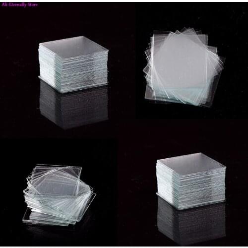 100pcs Transparent Slides Coverslips Coverslides 18*18mm For Microscope