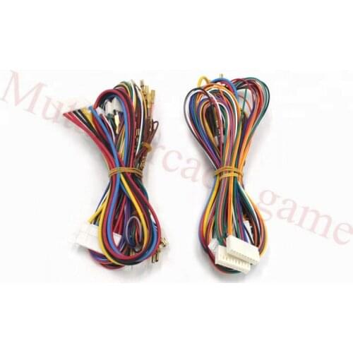 2Pcs/Lot Mario slot machine wire harness set kit for 14K/15K Keyboard/28mm mario Push button