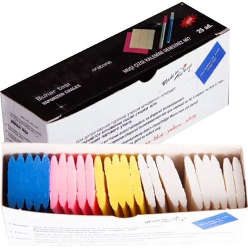 25 Pcs Colorful Wax Tailor Chalk Steam Erasable Fabric Marker Chalk 4 Color for Marking Matterns Fabric Markings