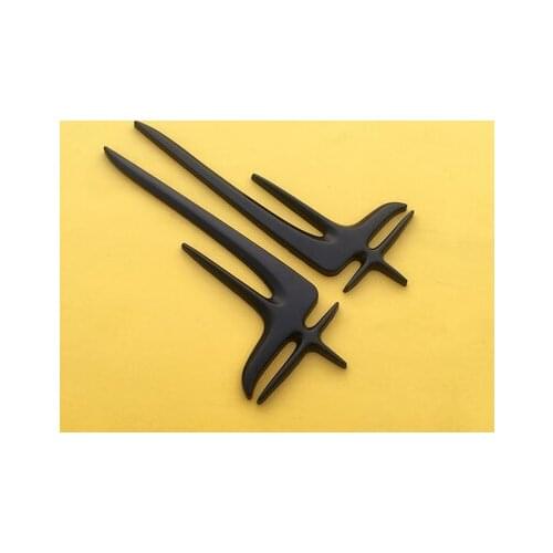 3D Black Metal L Extended Edition Auto Side Emblem Badge Decal Stickers E S Car Accessories