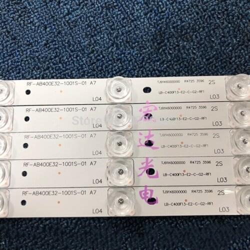 5Pieces/lot 777mm 10LED Backlight Lamp strip for Changhong LED 40C1000N LED 40B2080N lamp RF-AB400E32-1001S-01 LB-C400F13-E2-C-G