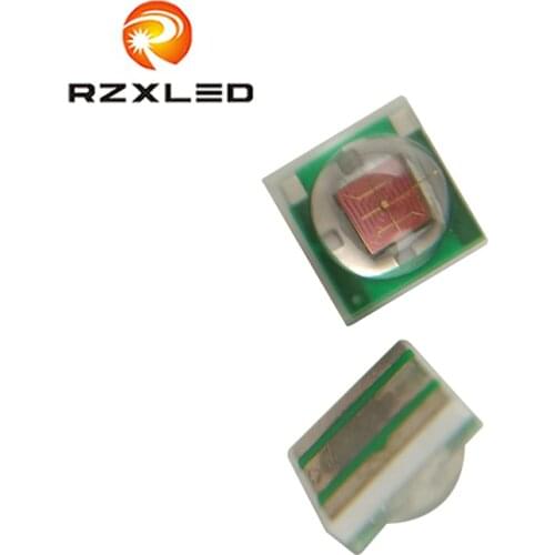 50PCS/lot 1W 3W 3535 SMD High Power Amber LED diode Chip light emitter yellow 590NM to 595NM instead of CREE XPE XP-E led