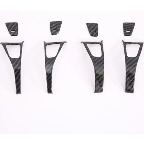 For Tesla Tnc Model 3 2017 2018 Car door armrest panel cover car window trim Chrome plated 8pcs Automotive interior