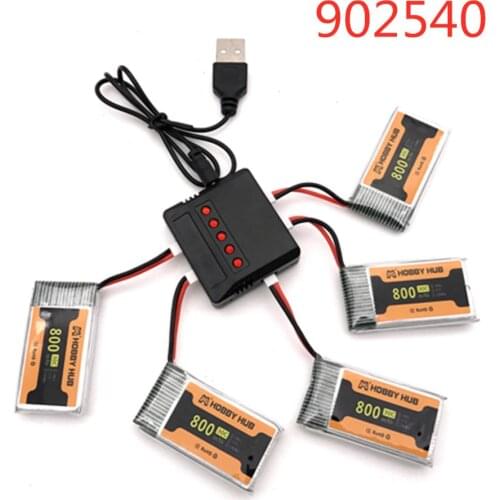 902540 Lipo Battery For Syma X5C x5 X5SC X5SW M68 CX-30 K60 905 3.7V 800mAh 30C RC Quadcopter Drone Spare Part 3.7V Battery