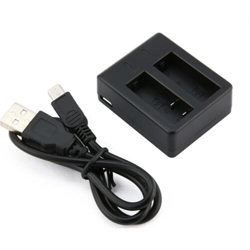 For SJCAM Camera Accessories Battery Dual Charger For SJ4000 SJ4000 Wifi SJ4000+ SJ5000 WiFi SJ5000+ Plus M10 With USB Cable